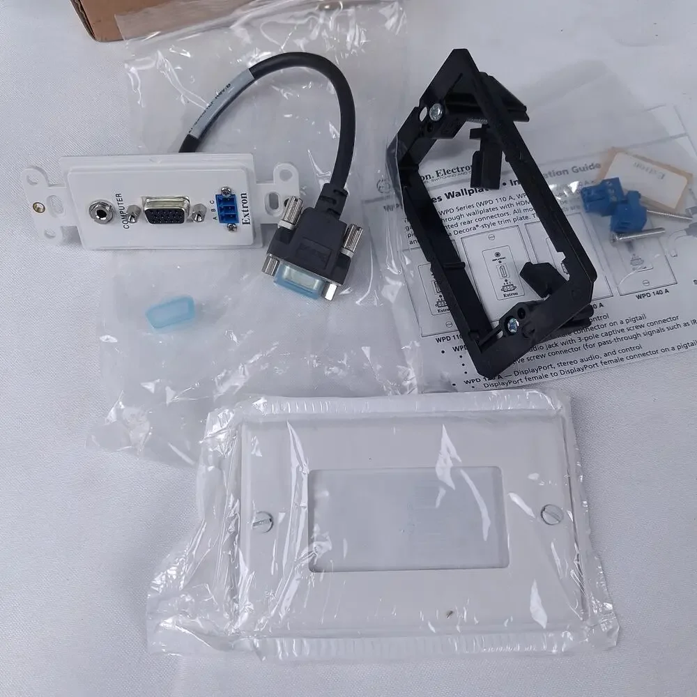 Extron WPD 140 A VGA Stereo Audio Control Wall Plate 70-766-23 New